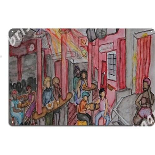 A Night At The Rvt Bar Wotever Metal Signs Wall Plaque Vintage Wall Wall pub Tin sign Posters