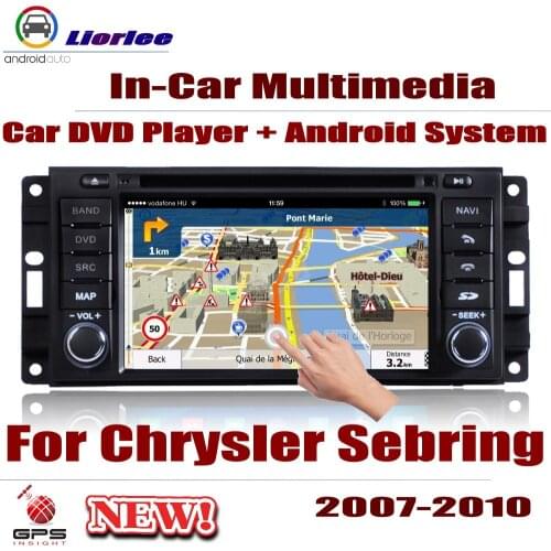 Car Radio DVD GPS Player Navigation For Chrysler Sebring 2007-2010 Android WIFI HD Displayer System Audio Video Stereo