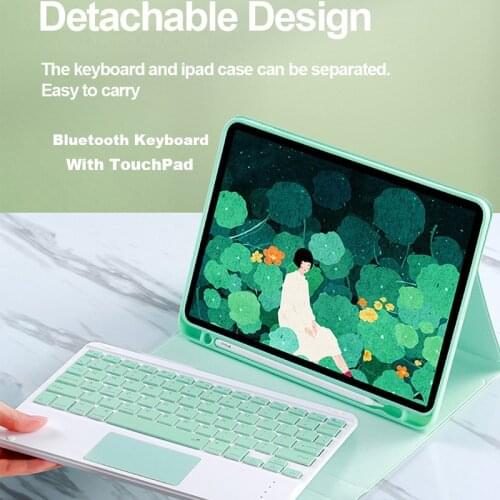 Generation Magic Bluetooth Keyboard With TouchPad Tablet Case For Apple ipad Air pro 10.5 10.2 2019/2020 Cloth Leather Tab Case