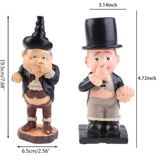Toilet Butler with Roll Paper Holder Pinching Nose Resin Ornament for Bathroom Tissue Storage Rack Home Accessories