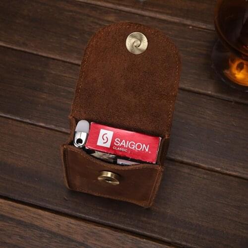 Men Genuine Leather Fanny Pack Cell Phone Cigarette Key Case Coin Purse Pouch Hip Bum Belt Crazy Horse Cowhide Hook Waist Bag