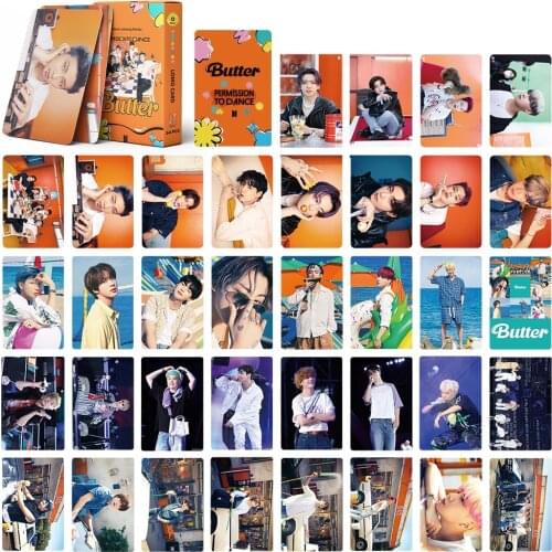 Kpop Bangtan Boys Lomo card Poster New Album Buttter 8th Anniversary Meeting Photocard Jung Kook Suga Jimin J-HOPE 54pcs/set