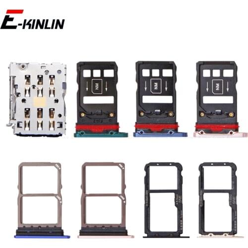 Micro SD / Sim Card Tray Socket Adapter For HuaWei Mate 20 Pro X 20X Lite Connector Holder Slot Reader Container