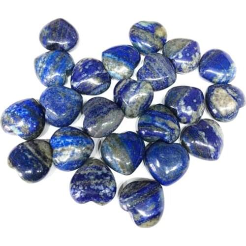 Natural Lapis Lazuli Heart Crystal Gemstones For Healing Reiki