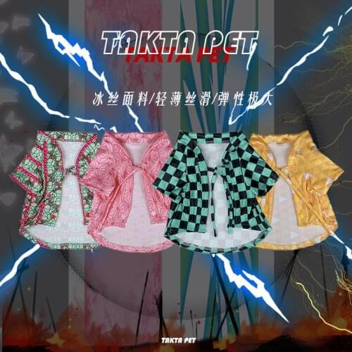 Clothes For Dog Cats Pet Summer Japanese Kimono French Bulldog Corgi Chihuahua Shiba Inu Puppy Suit For Dogs