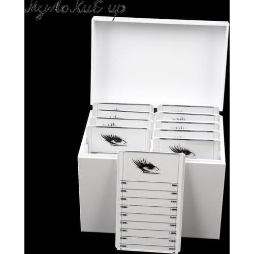 Clear Eyelashes Storage Box 10 Layers Acrylic Pallet Lash Holder Individual lash Volume Display Stand For Eyelash Extension Tool