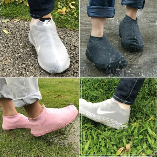 Silicone Waterproof Shoe Cover Outdoor Rainproof Hiking Skid-proof Shoe Covers Outdoor Thickening Non-slip Wear Foot Cover