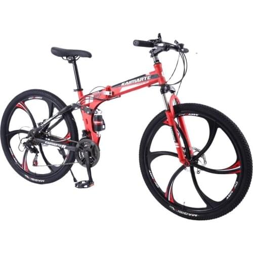 26 inch folding mountain bike 21/24/27/30 Variable speed bicycle High carbon steel adult student MTB 3/6/10 Knife wheel bicycles