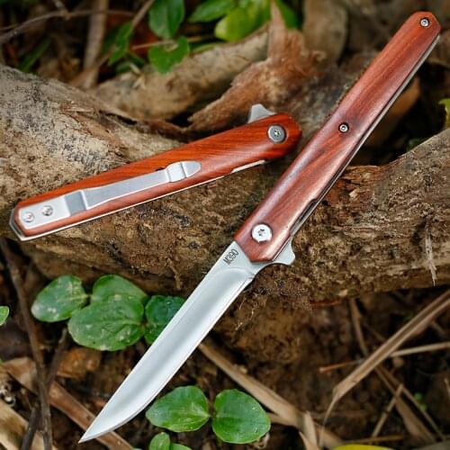 Newest M390 Folding Pocket Knife Survival Tactical Knife Wood/G10 Handle Camping Hiking Hunting Knives Outdoor Fishing EDC Tools