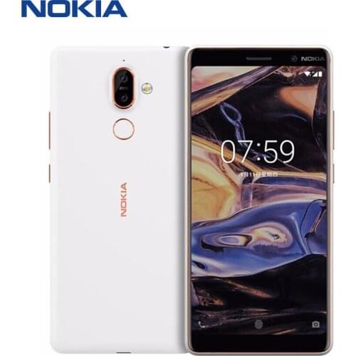 Nokia 7 plus Smartphone Full Screen Dual SIM 4G Black 6+64G Senior PhoneNokia 7plus Android refurbished unlocked