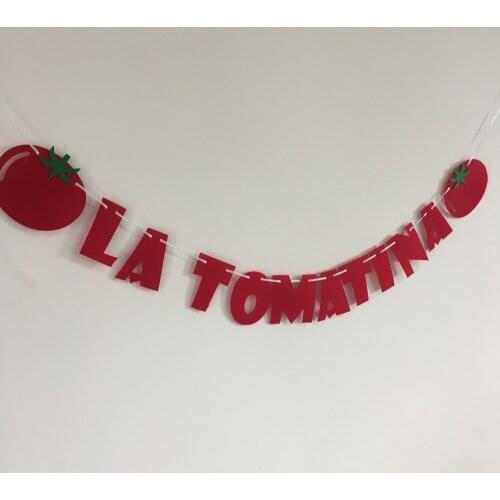 Partywakaka Spanish festival Party Decorations Kids Fiesta De Tomate Aniversario Room Banner Supplies Bunting Hanging Garlands