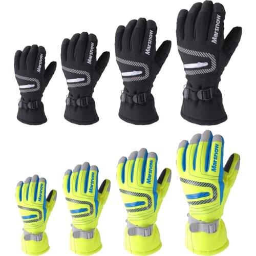 1 Pair Winter Outdoor Skiing Gloves Riding Cycling Waterproof Touchscreen Parent-Child Warm Thermal Motorcycle Bike Gloves