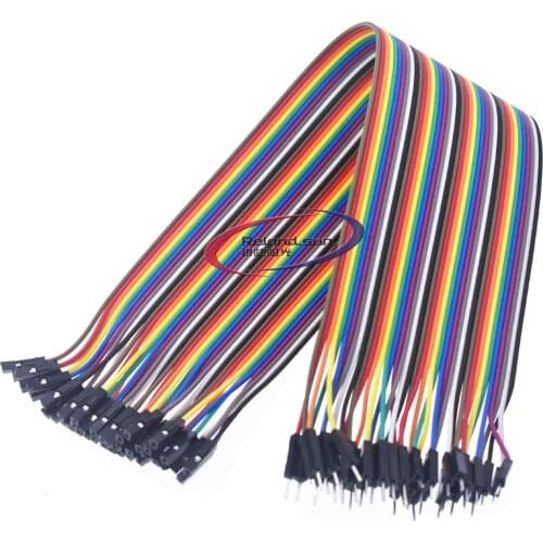 30cm)40pcs in Row Dupont Cable 30cm 2.54mm 1pin 1p-1p Female to Male jumper wire