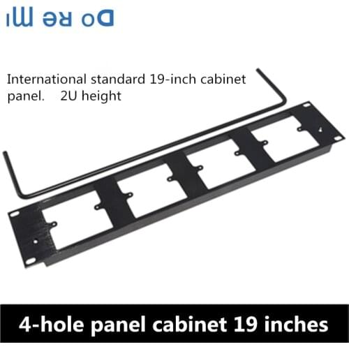 4-position 86 panel installation jumper board 2U cabinet jumper tray 24-position d-type audio and video socket 19 inches XLR BNC