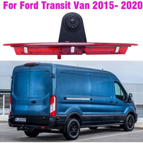 Car Brake LED Light Backup Camera For Ford Transit Van 2014 2015 Parking Reverse Camera +7''Monitor Night Vision Guide Line IR