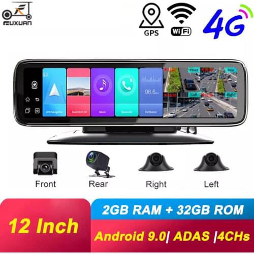 Car DVR Dash Camera 4G Rearview Mirror WiFi Android HD 1080P Video Auto Recorder GPS Navigation Dash Camera Cars Cam Registrato