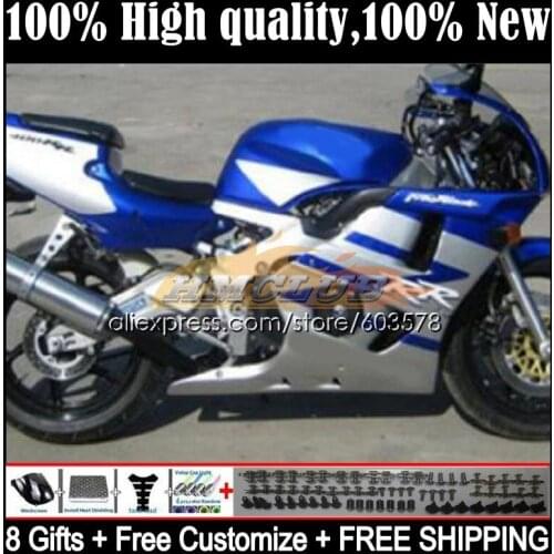 CBR400RR For HONDA NC23 CBR400 RR 1988 1989 1990 1991 1992 1993 32CL.33 CBR 400RR 400 RR 88 89 90 91 92 93 Fairing Blue silvery