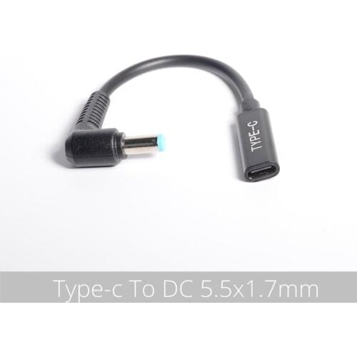 Dc Power Adapter Connector 5.5*1.7mm Male Plug to USB Type C Female Converter Cable For acer Laptop Notebook Computer Charger