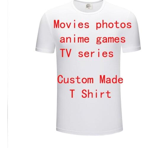 New 3D Movies photos anime games TV series Custom Made T Shirt for men women 3D Print T Shirt Retro Daily Tops Size 2XS-4XL