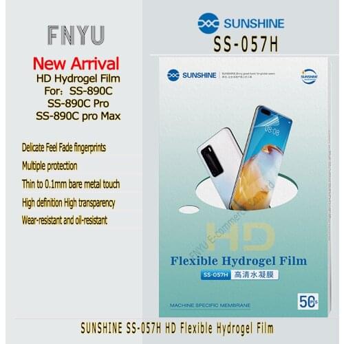 Hydrogel Film HD Flexible SUNSHINE SS-057H 50Pcs/Lot Imported Anti-peep Sensitive to the touch Technology No fingerprints