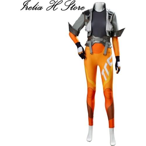 Tracer cosplay costume coat shirt pants daily set suit