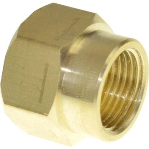 5pcs 1/2"-1/4" Female Connection Thicken Brass Pipe Connector