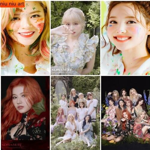 Twice New Album MORE & MORE Diamond Painting Diamond Mosaic Cross Stitch Kit Full Diamond Embroidery Room Decoration