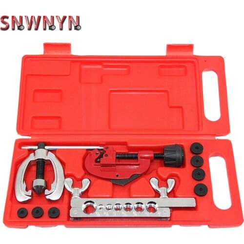 Metric Cutter kit Brake Fuel Pipe Repair Double Flaring Dies Tool Set Clamp Kit Refrigeration Tube Cutter Car Repair Tools