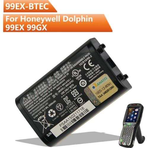 Original Replacement Battery 99EX-BTEC For Intermec Honeywell Dolphin 99EX 99GX Authentic Rechargeable Battery 5000mAh