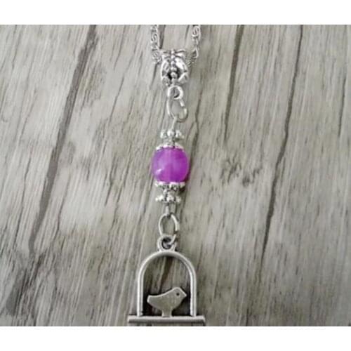 Birdcage Necklace Fashion Jewelry Vintage Pendant Multicolor beads Charms Pendant Necklace