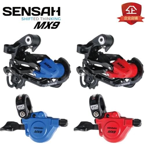 Free shipping NEW SENSAH MX9 27S speed MTB Mountain Bike front rear Derailleur bicycle parts colour bike conjoined dip shift