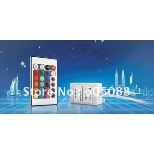 DC5V/12V/24V 6A rgb led remote controller 24-key infrared(IR) control Common anode with jump/gradual color changing 100pcs/lot