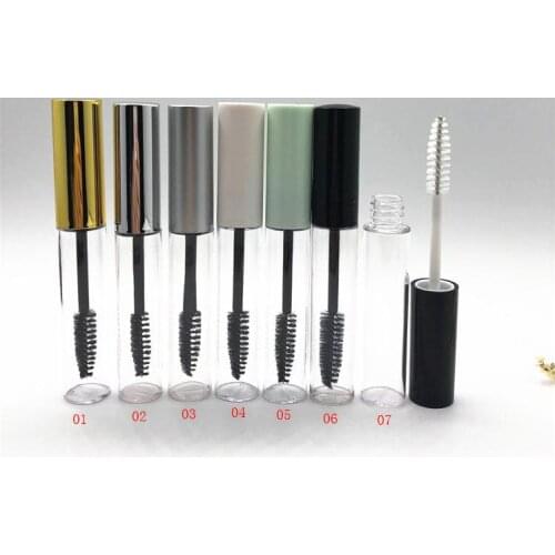 10ML Empty Mascara Bottle Container Tube with Eyelash Wand Brush Round Eyelash Bottles Empty Mascara Packing Bottles SN1838