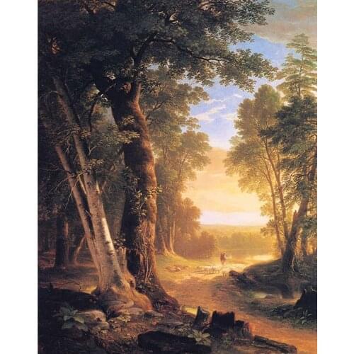 Needlework,DIY Cross stitch, forest tree Scenery for Bricolage Embroidery kit,Art Cross-Stitching handmade home decor Crafts