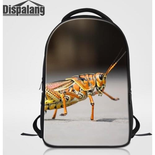 Insect Locust Laptop Backpack For Teens Parrot Spider Computer Bagpack For College Student Men Cool Shoulder Rucksack Boy Rugtas