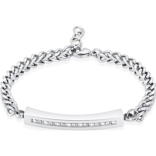 Crystal Cremation Jewelry Bracelet for Ashes for Women Stainless Steel Adjustable Urn Bangle for Ashes Memorial Keepsake Jewelry