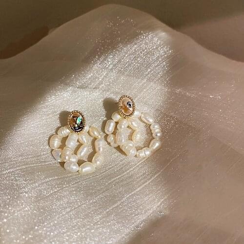 Ropuhov 2021 New 925 Silver Fashion Jewelry Woman Gift Fresh Water Pearl Earring Korean Bling Wholesale