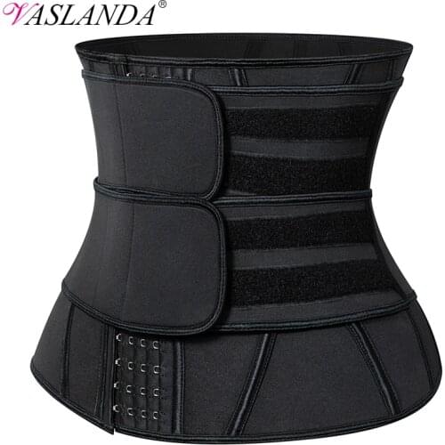 13 Steel Boned Waist Trainer Corset Cincher Sauna Sweat Faja Sport Girdle Slimming Shaper Abdominal Trimmer Belt Straps Modeling