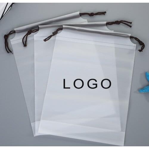 30 Pcs Custom Logo Drawstring Storage Bag EVA Jewelry Bag Cosmetic Make Up Tool Packaging Bag Home Travel Package Gifts Bags