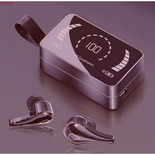 Led Wireless Headphones bluetooth5.0 Earphones 3500mAh Charging Box 9D Stereo Sports Earbuds Headsets Waterproof With Microphone