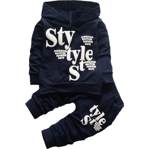 TELOTUNY baby boy clothes suit tracksuit for boys Hooded children clothing A802 14