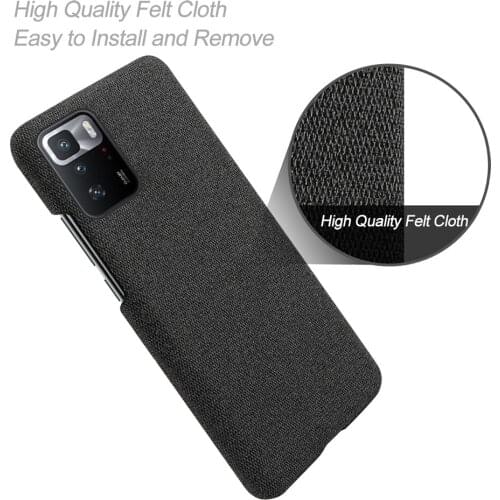 Cloth Texture Fit Case For Xiaomi Poco X3 GT Coque Luxury Febric Antiskid Cover For Xiomi POCO X3GT Pocox3 Gt 5G 6.6" 2021 Funda