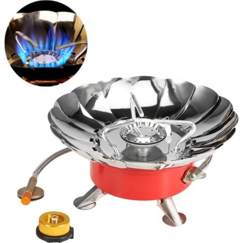 Lixada Windproof Piezo Ignition Gas Stove Outdoor Cooking Gas Burner with Extended Pipe for Camping Picnic BBQ