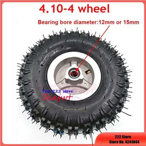 High Quality 4 Inch 4.10-4 Tube Tire Wheel Fits Scooter Skateboard Pocket Bike Electric Tricycle 4.10/3.50-4 Tyre Wheel Parts