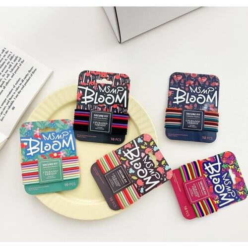 10 Pcs/set Women Girls Colors Hair Rope Soft Scrunchies Elastic Hair Band Lady Lovely Solid Rubber Bands Female Hair Accessories