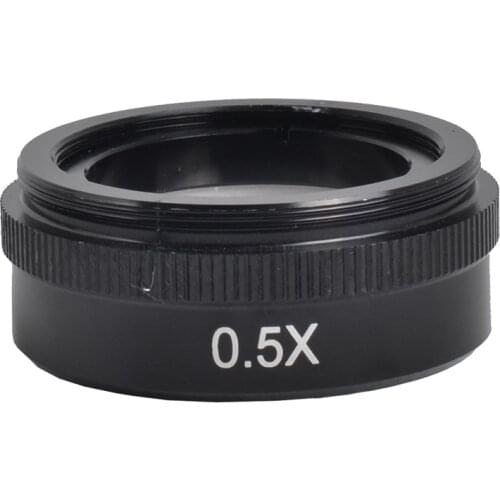 0.5X Stereo Microscope Auxiliary Barlow Lens Big attachment objective Lens