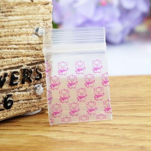 100pcs/lot 2.5x3cm 0.2mm Ziplock Bag Zip Lock Self Sealing Reclosable Plastic Clear PolyBag for Components Jewelry