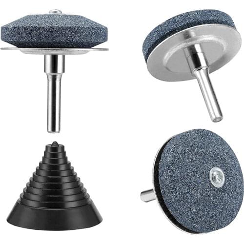3pcs Lawnmower Blade Sharpener Stainless Steel Base Sharpener Knife Sharpening Lawn Mower Blade Sharpener With 1 Balancer