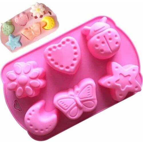 3D Cartoon Animals Silicone Cake Mould Baking Tool Sweet Candy Jelly Molds Pink Soap Silicone Mold Form Cake Decoration DIY