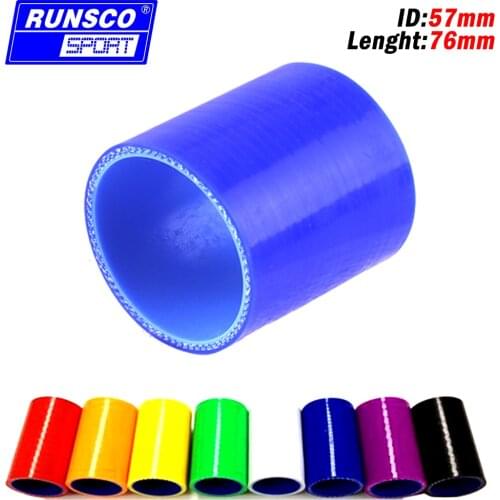 57mm Straight Silicone Hose Intercooler Turbo Intake Pipe Coupler Hose